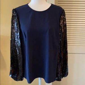 JCrew Sequin Blouse - NEW